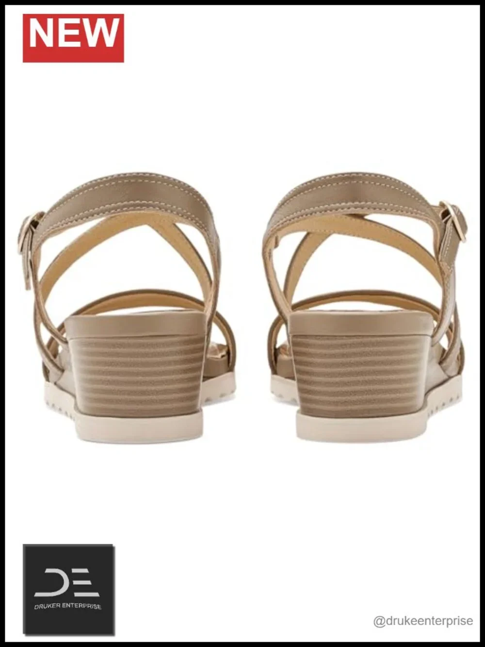 David Tate Koda Women's Wedge Sandals Leather X-Strap Open Toe